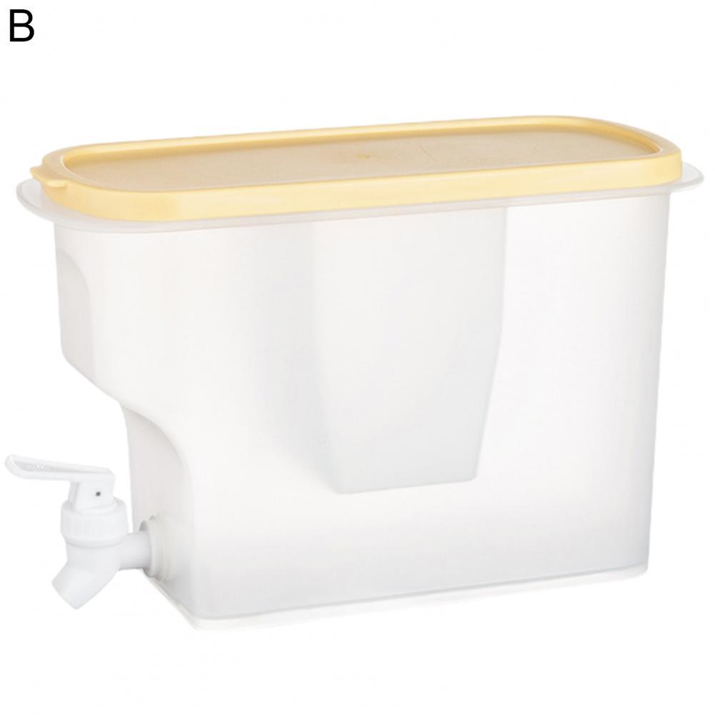 3.8L Drink Dispenser Chic Large Capacity Milk Beverage Dispenser Sturdy Juice Dispenser: Yellow B