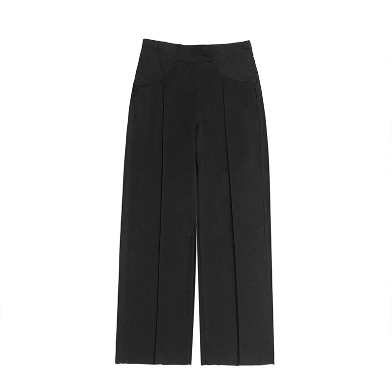 Length Thin Wide Leg Maternity Pants Elastic Waist Belly Trousers Clothes for Pregnant Women Formal Work Pregnancy