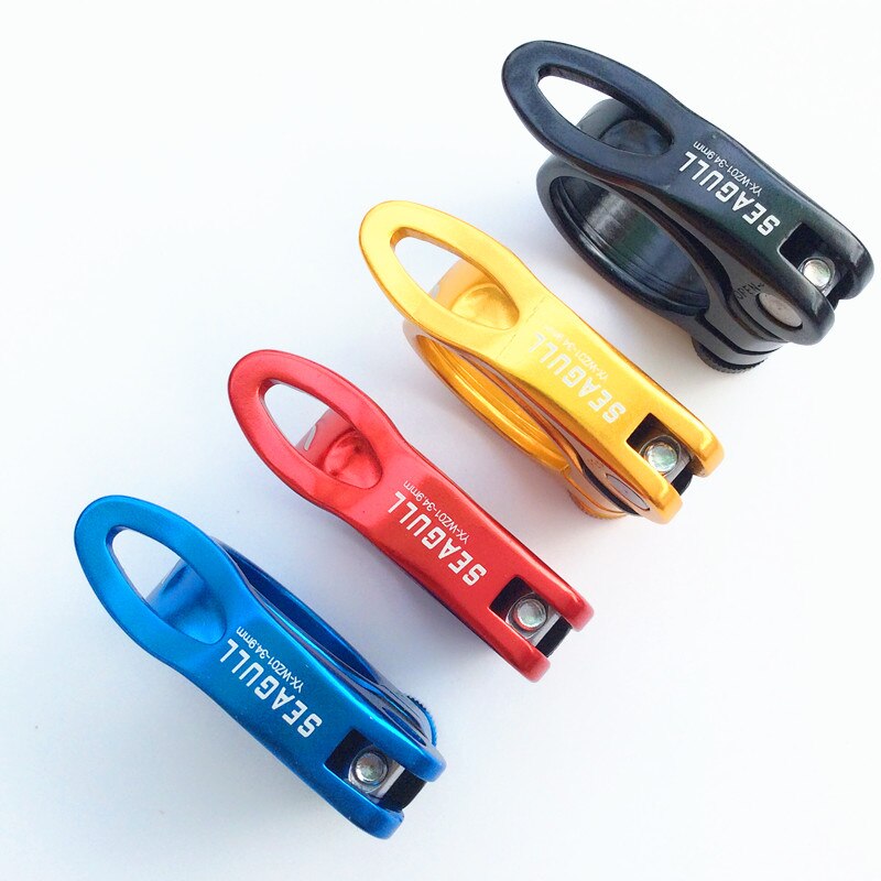 Ultralichte aluminium snelspanner racefiets mtb mountainbike zadel zadelpen zadelpenklem 31.8mm 34.9mm 40g