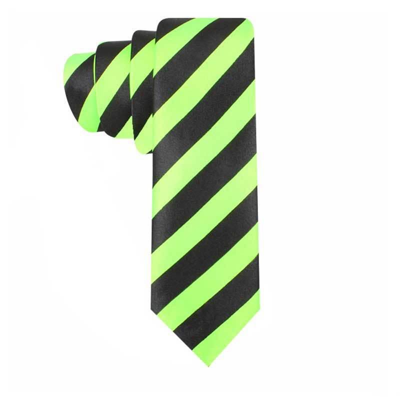 Corbatas a rayas blancas y negras para hombre y mujer, ropa de vestir Formal, corbatas de seda de imitación, corbatas de cuello estrecho, camisas casuales, artesanía diaria, 5CM: Azul cielo