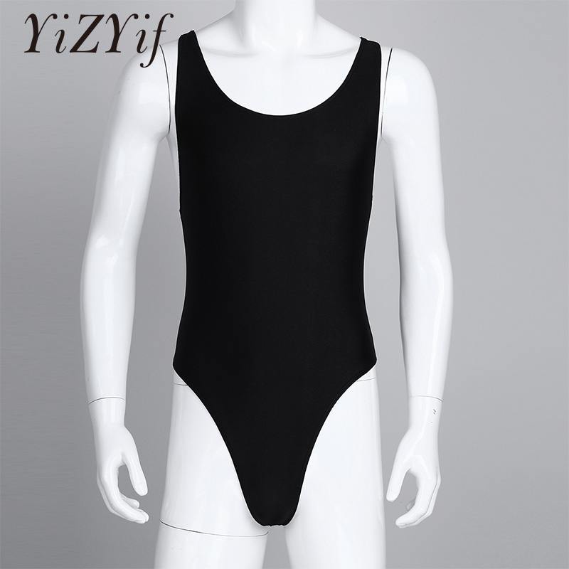 Mannen Een stuk Mankini Bodysuit Turnpakje Singlet Ondergoed gymnastiek Turnpakje Zwemkleding voor mannen badpakken badpakken mannen