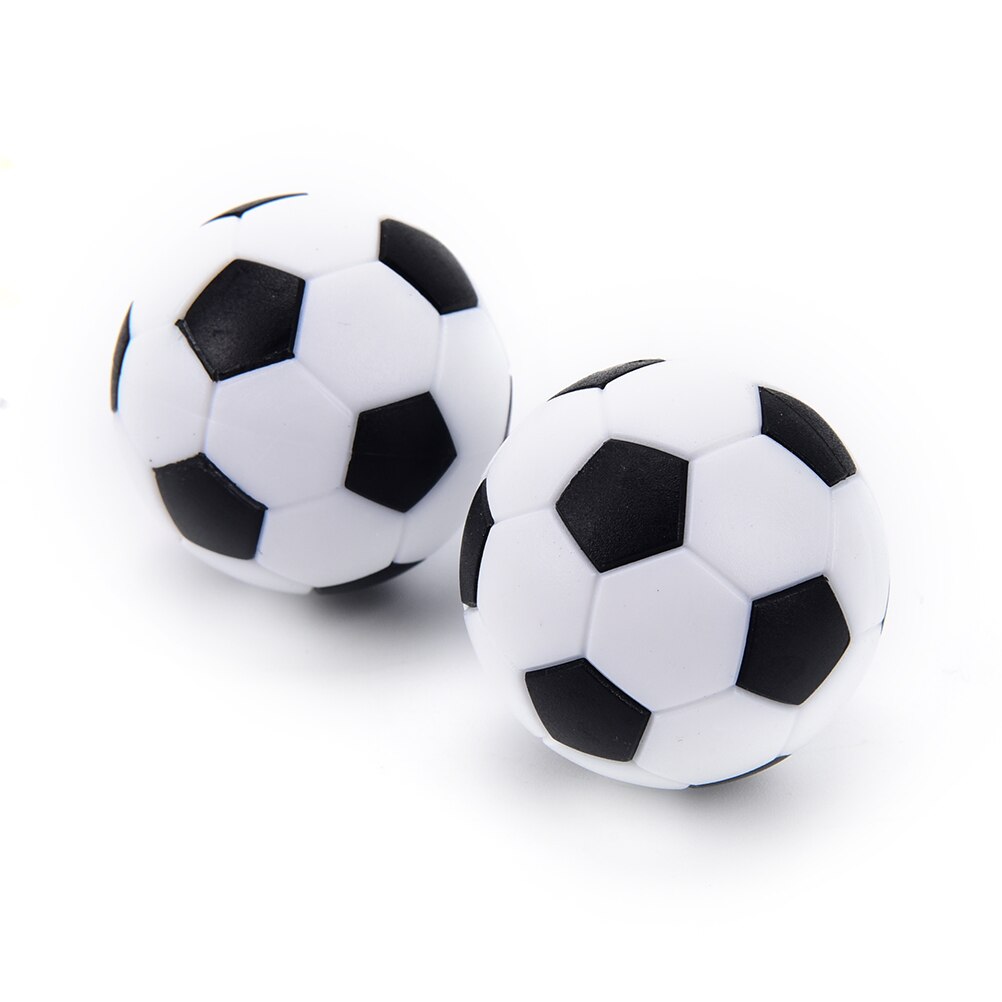 4 st bord fotboll leksaker boll vit svart plast fotboll mini boll fotboll runda inomhus spel maskindelar