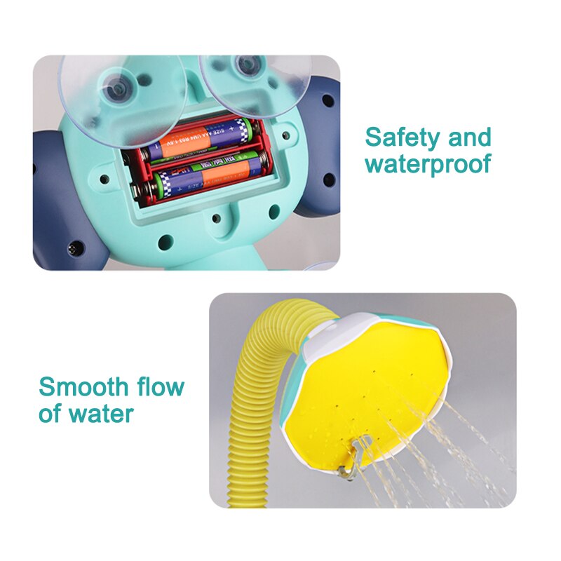 Elephant Baby Bath Shower Head Elephant Water Pumps and Trunk Spout Rinser for Newborn Babies I88