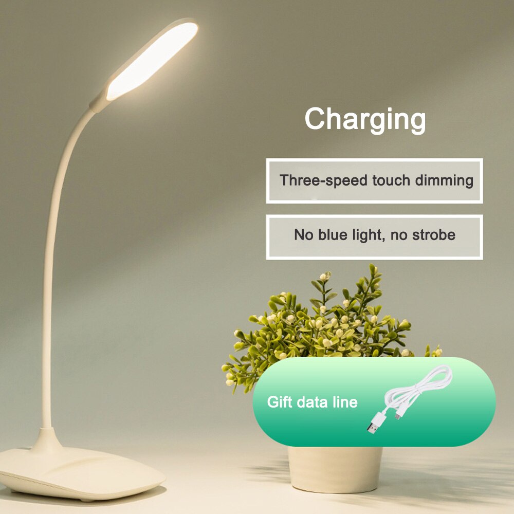 500LM Auge Schützen FÜHRTE Schreibtisch Lampe Schalter Touch Tisch Licht Stufenlos Dimmbar Biegsamen USB Powered Für Studium Lesen