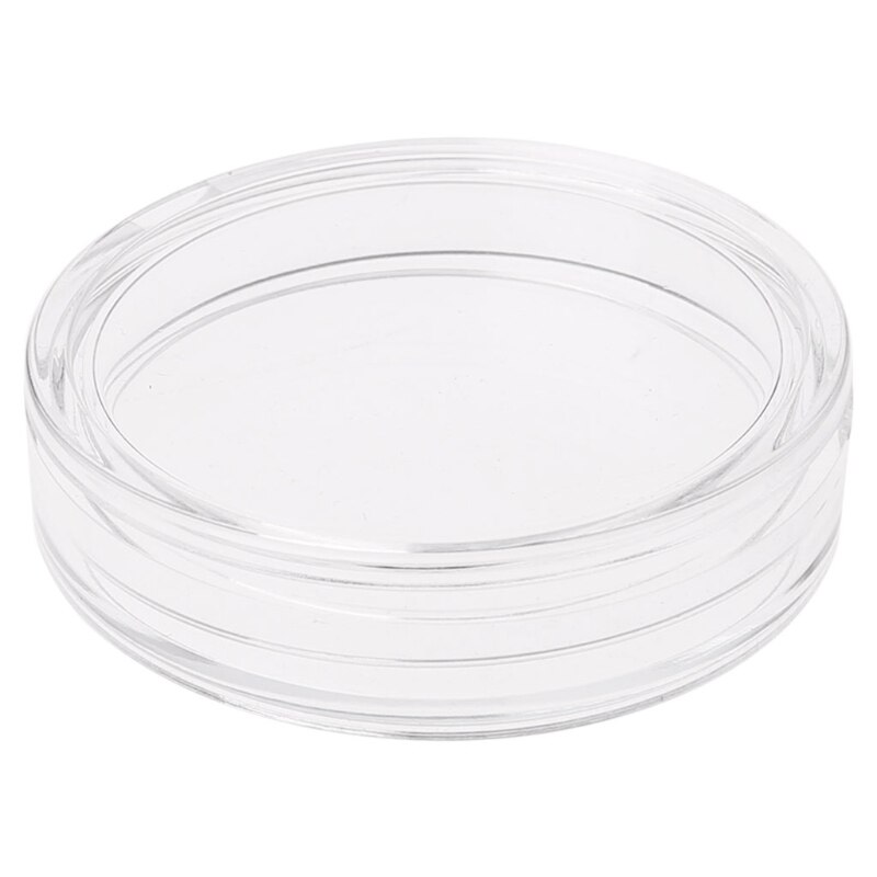 38.6mm Clear Round Acrylic Coin Capsule Storage Box Holder Case For Silver 2 oz