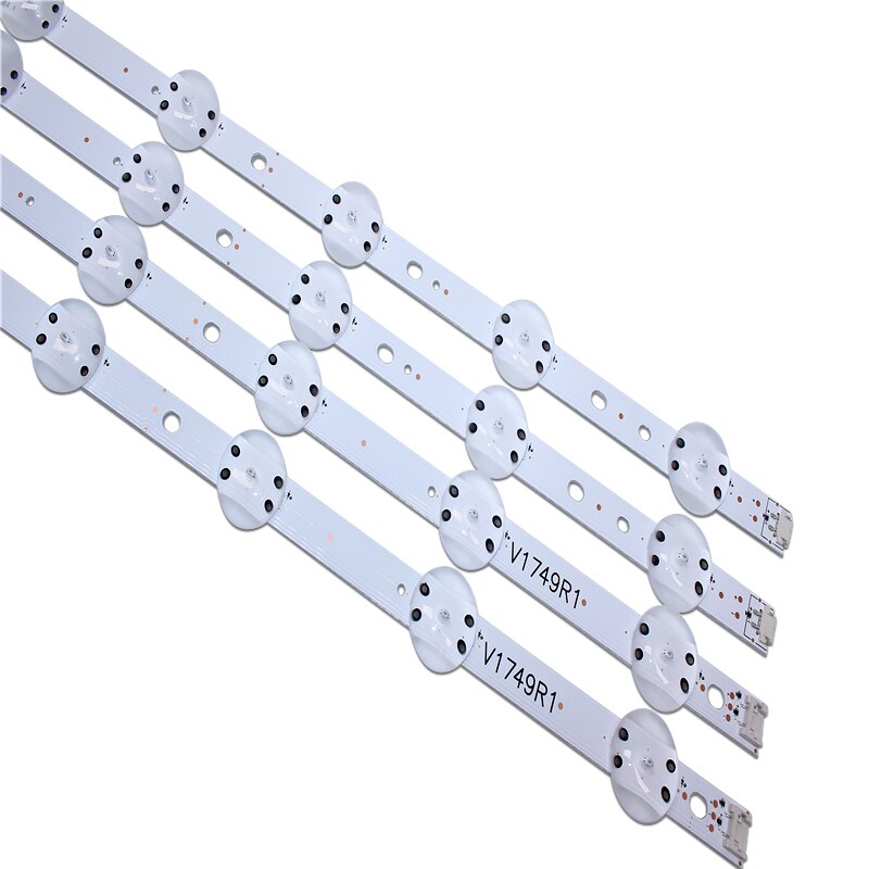 4PCS/set LED Strip 49&quot; V17 ART3 2862 Rev0.2 6916L-2862A 6916L-2863A V17 49 L1 R1 JB3B1591A02499 49UV340C 49UJ670V 49UJ6565