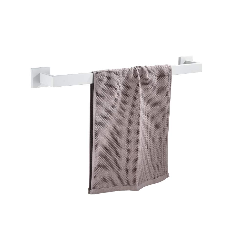 Wit 4 Stuks Badkamer Hardware Accessoires Set Wandmontage Jas Haak Toiletrolhouder Handdoekhouder Handdoek Bar: single  holder
