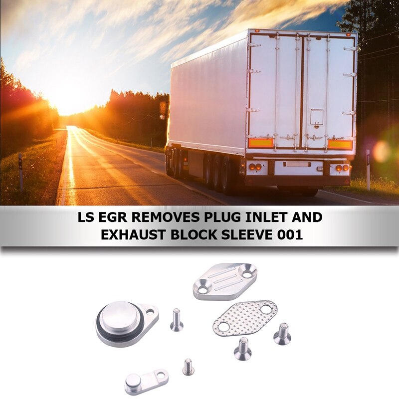 Ls truck egr + evap purge solenoid plug intake / exhaust block off plate 5.3 6.0
