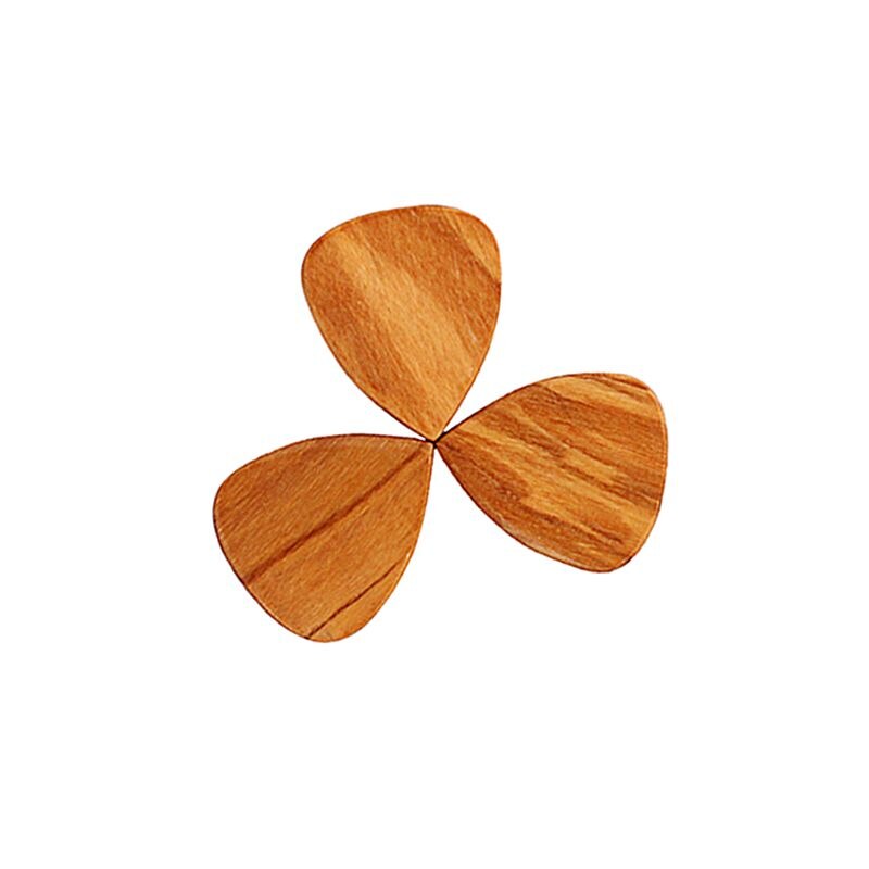 3 st trä akustisk gitarr pick plektrum hearted form picks för ukulele delar