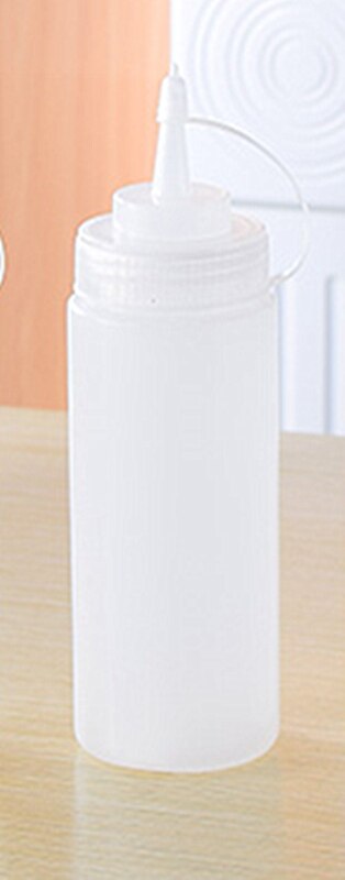 1 Pc Saus Azijn Olie Ketchup Jus Cruet Keuken Accessoires Juskom Plastic Kruiderij Dispenser Squeeze Fles 8 Oz 240ml: White