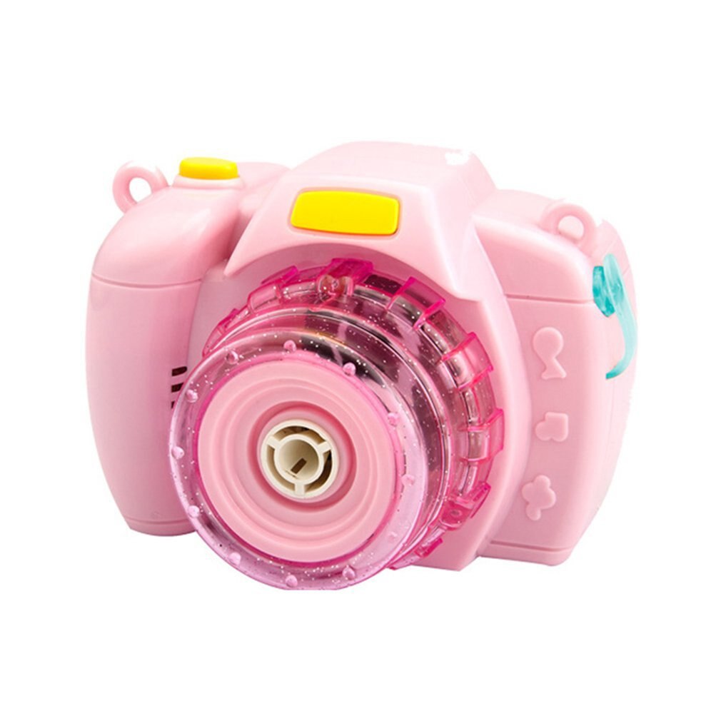Netto Rode Camera Bubble Machine Speelgoed Jongen Meisje Lichte Muziek Elektrische Kinderen Blazen Bubble Outdoor Vierkante Speelgoed: pink