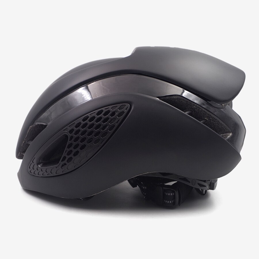 Top Tt Tijdrit Racing Aero Game Fiets Helm Triathlon Racefiets Helm Ultralight Ademend Fietshelm Unisex: Black
