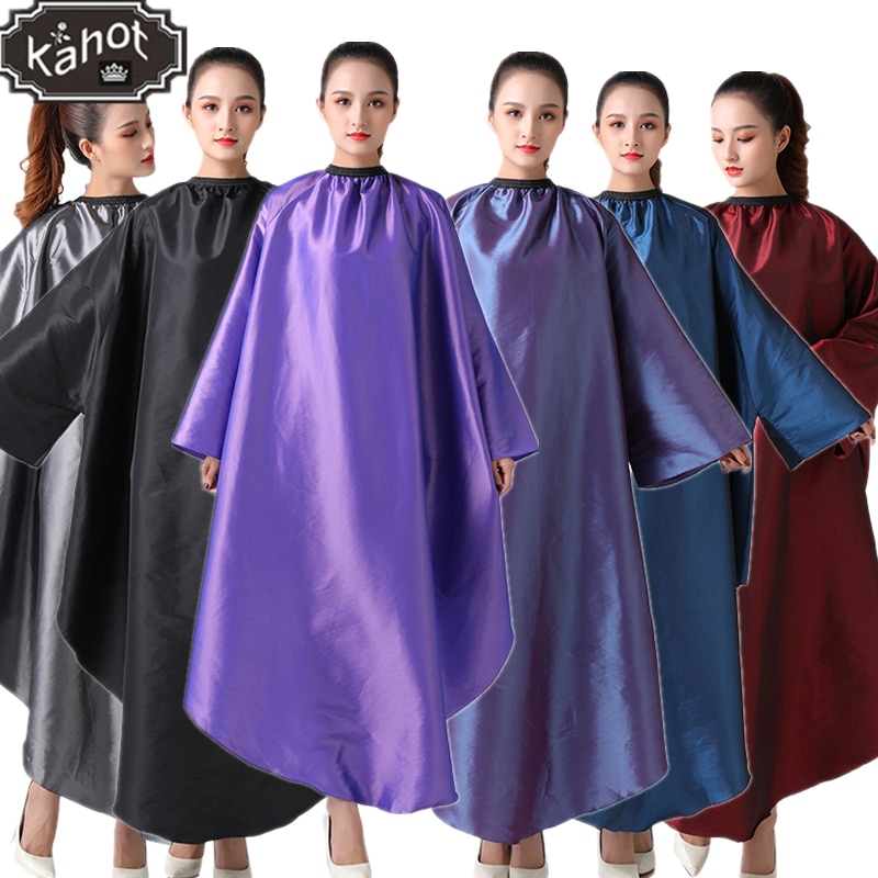 Salon Hair Styling Cape Hair Cutting Coloring Waterproof anti-static Hairdresser Apron With sleeves Barber Gown