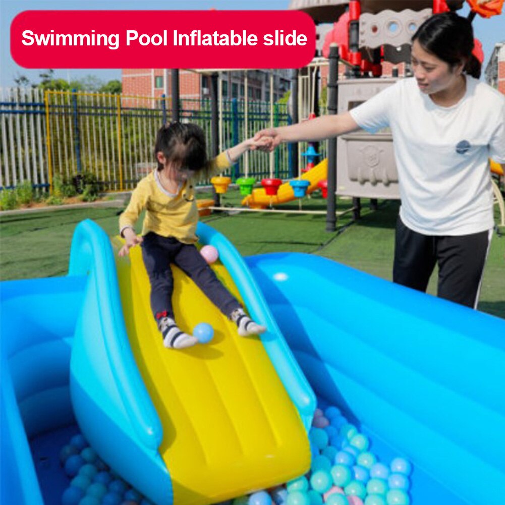 Familie Zwembad Glijbanen Opblaasbare Speelgoed Glijbaan Zwembad Levert Accessoires Outdoor Zomer Water Spelen Speelgoed