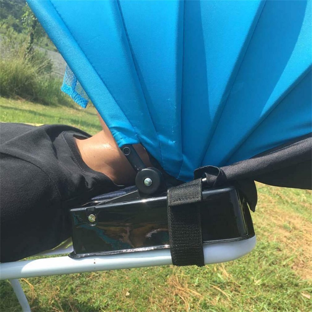 Pop Up Strand Tent Zon Onderdak Tent Zonnescherm Zonnescherm Waterdicht Polyester Anti-Ultraviolette Straling Mini Fan