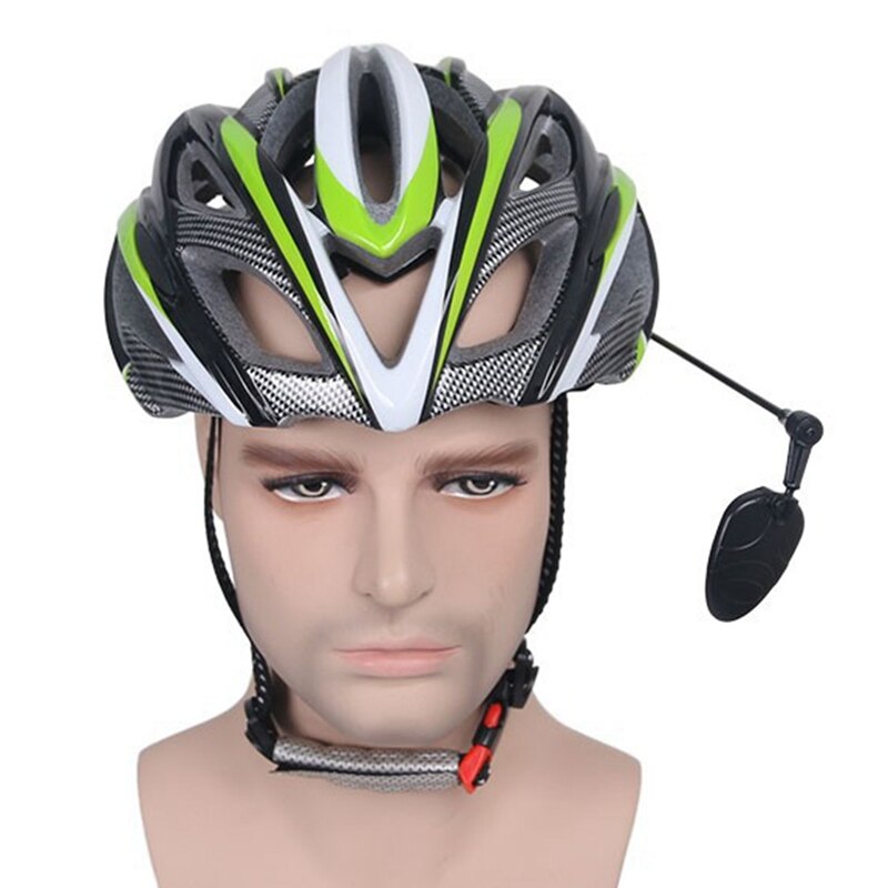 Uniwersalny kask rowerowy lustro regulowany MTB Droga rowerowy kask motocyklowy z kryształowym lusterkiem wstecznym