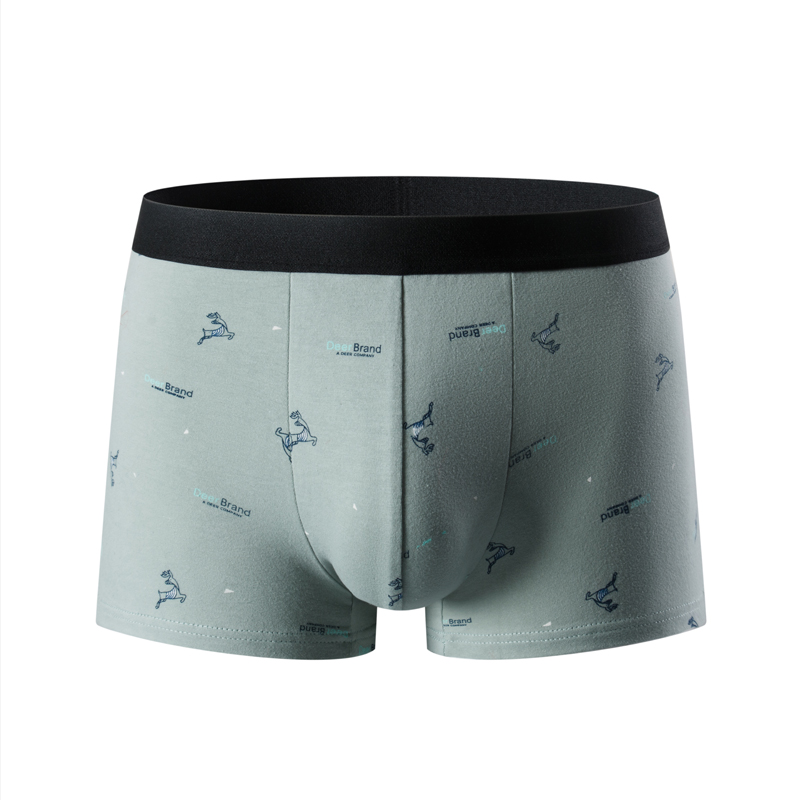 4 peças moda masculina impresso boyshort confortável plus size 5xl6xl roupa interior juvenil calções de praia cintura elástica roupa interior