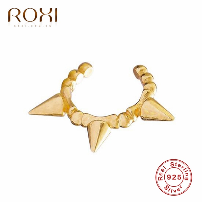 ROXI Minimalist Jewelry Women Punk Spike Bead Ear Cuff Clip Earrings Without Piercing Korean Earcuff Non Pierced Bijoux Femme