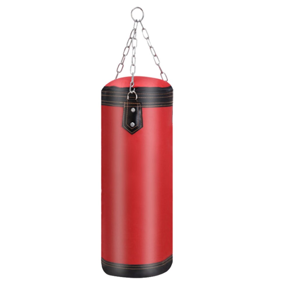 Thai Boxing Punching Bag Sandbag Muay with Gloves Kickboxing Empty Pillar for MMA Easy Safety Exercise Accessories: 0.6m