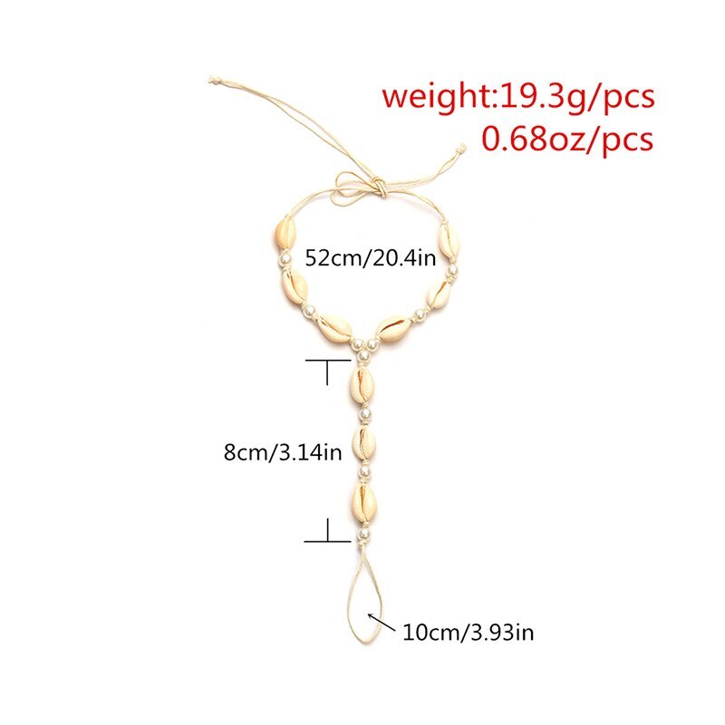 Pearl Shell Barefoot Sandal Anklet Foot Chain Toe Beach