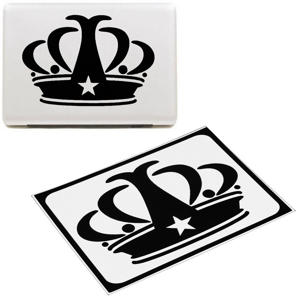 Crown Vinyl Decal Sticker for Apple Macbook 13.3" 15.4" Laptop Skin Cover