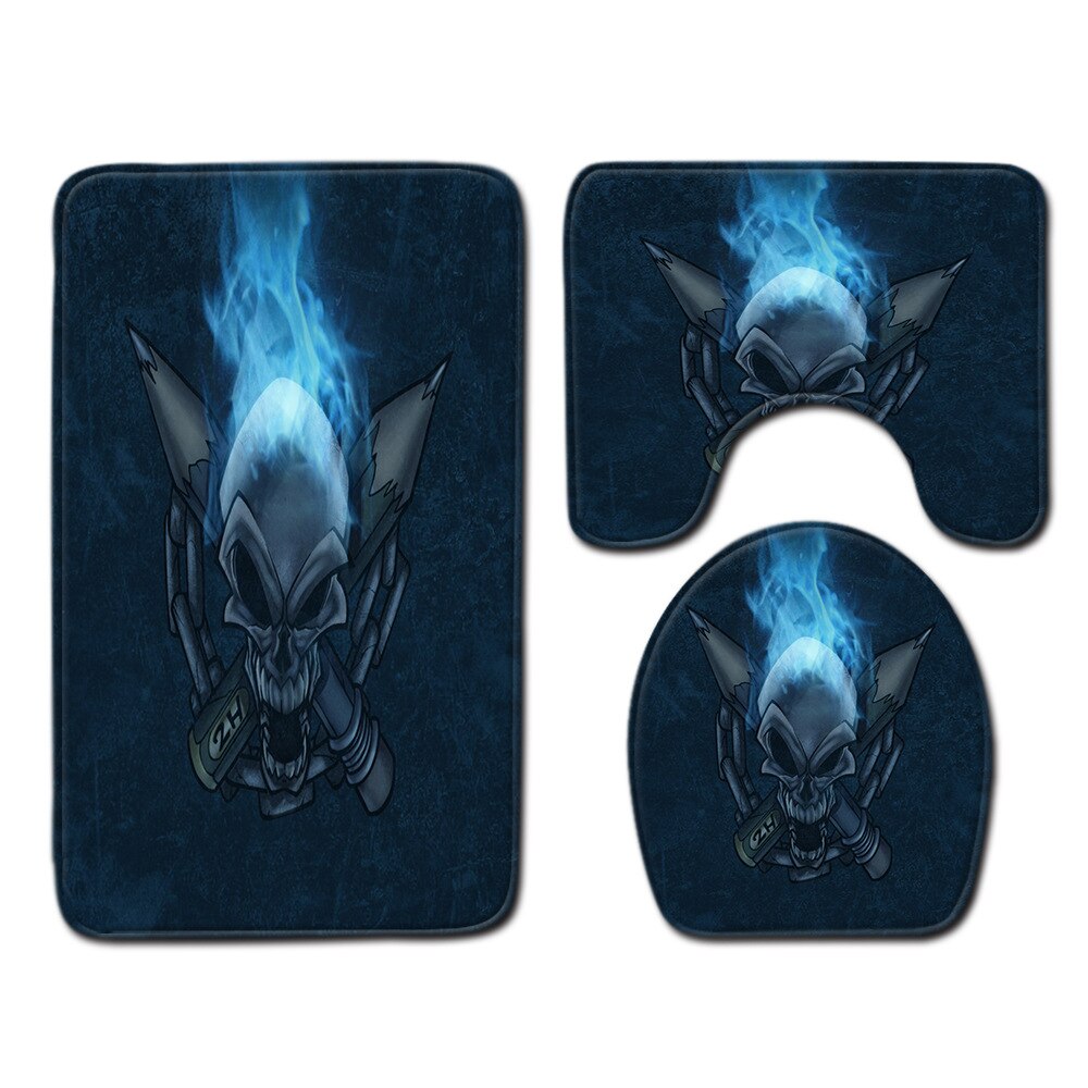 Schedel badkamer toilet mat set toilet mat set toilet mat set badkamer mat set toilet mat set badkamer mat set: J190915-a010