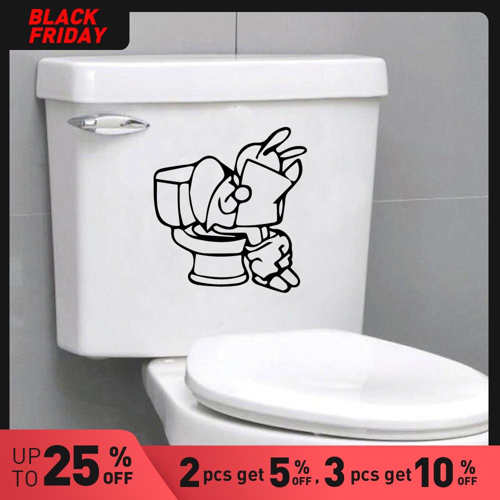 Hieno wc-seinätarra pvc-seinätarrat moderni seinätarra kodin sisustus kylpyhuone koristetarra vedenpitävä