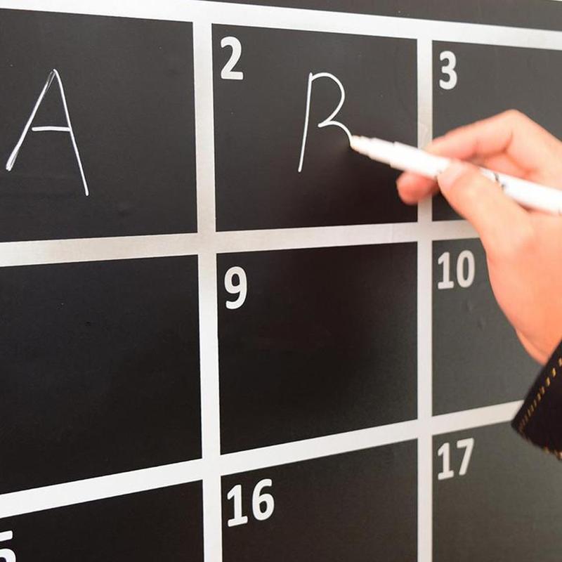 1pc Liquid Dust-free Chalk Pen 13.5cm Length Erasable White Glass Handwriting Marker Pen Pen Blackboard Marker Blackboard Y4K4