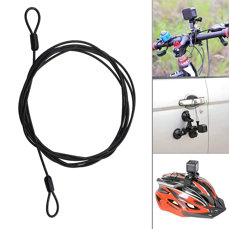 100Cm/3.3Ft Lange Reizen Security Cable Lock, Gevlochten Staal Gecoat Veiligheid Kabel Bagage Lock, veiligheid Kabel Draad Touw