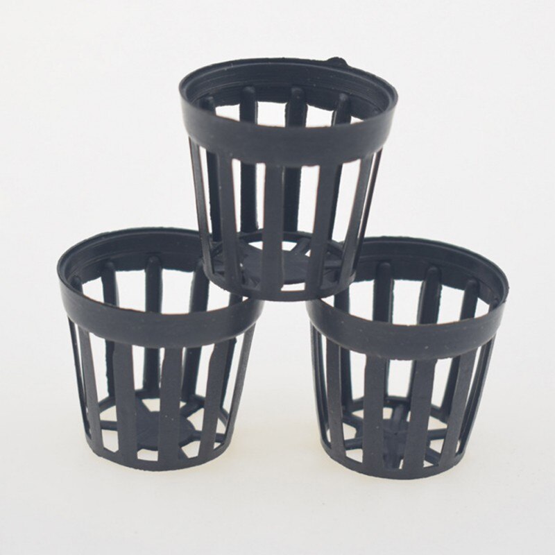 10Pcs Plant Grow Pots Tissue Culture Cup Mesh plastic Basket holder vegetable Planter Soilless greenhouse