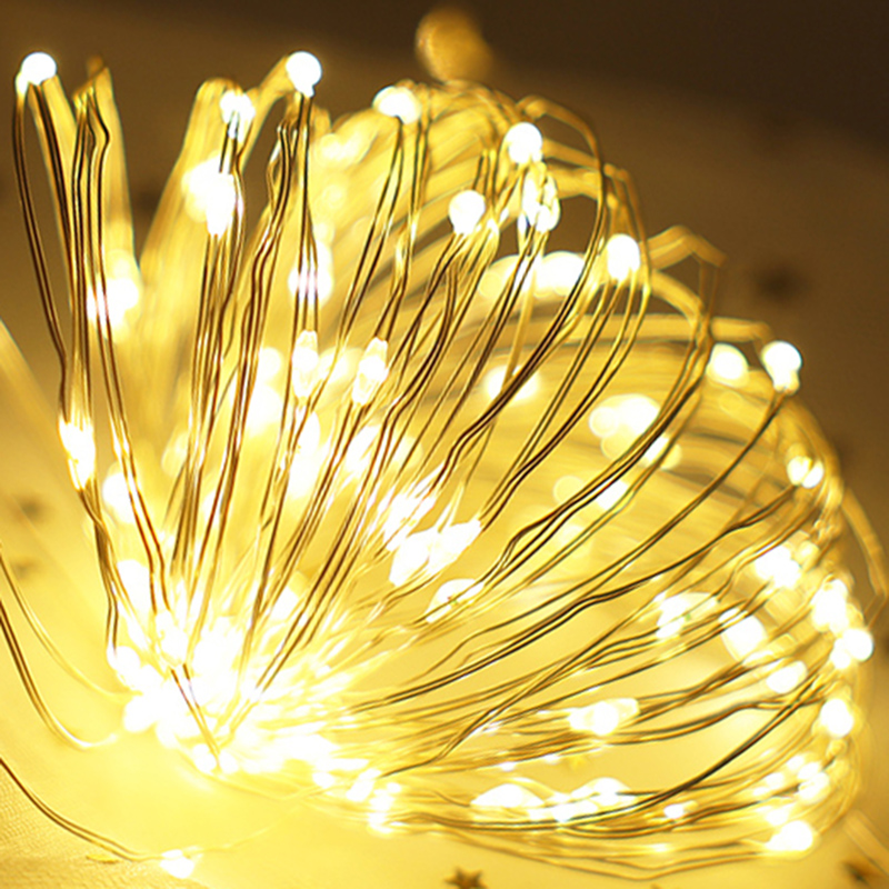 2-10M LED Lighting Strings USB Battery Copper Wire String Lights Outdoor Waterproof Fairy Light For Christmas Party Decor Lamps