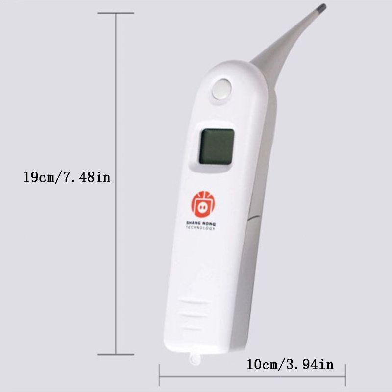 Digital Veterinary Pet Thermometer for Animal Livestock Rectally Measuring Body Temperature