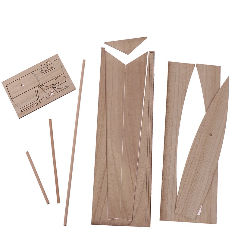 1Pc Dongting Self-propelled Sailing Wooden Ship Model DIY Sailing Assembly Model