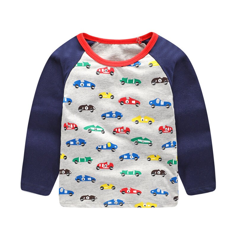 T-shirt manches longues garçon | Vêtements en coton, à rayures, pour enfants