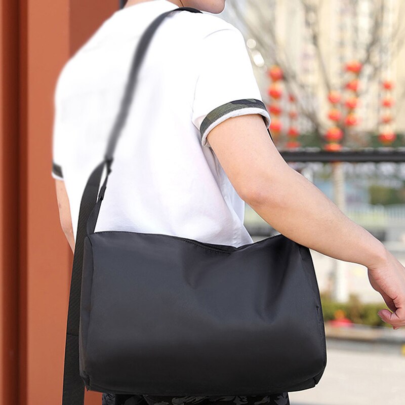 Stor kapasitet utendørs reiseveske messenger bag lett sammenleggbar yoga bag fitness bag pakking kuber weekend bag reise duffle