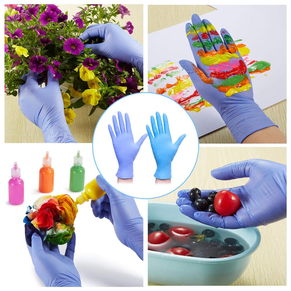 Guantes de nitrilo desechables para niños y niñas, manoplas para pintar con Graffiti, barro, d2, 20 unidades