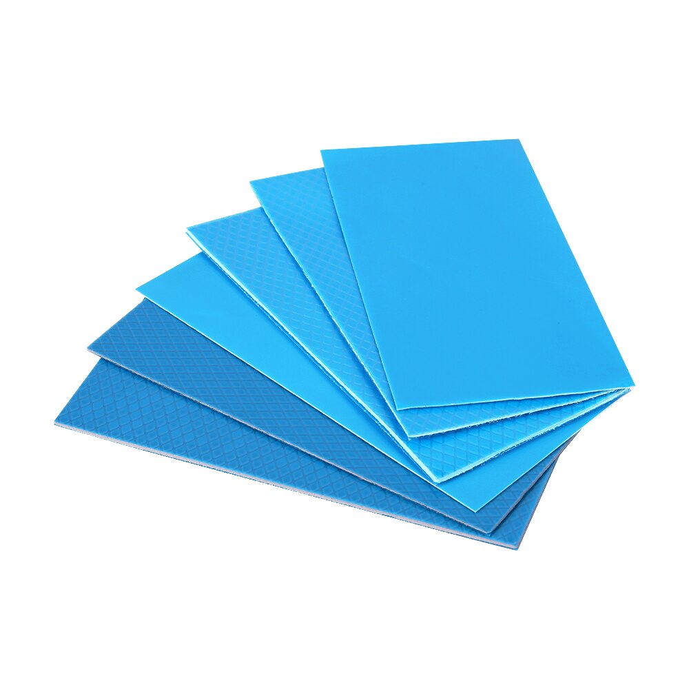 Computer GPU CPU Heatsink Cooling Conductive Silicone Thermal Pad 3Pcs 100mm*50mm Thickness 0.3/0.5/1mm conductivity 6/10W/M-K