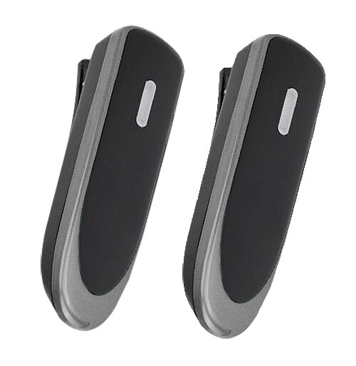 Walkie Talkie Lavalier Mini radio Wireless per ristorante parrucchiere salone di bellezza Hotel piccolo gancio per l&#39;orecchio citofono: 2pcs Sliver