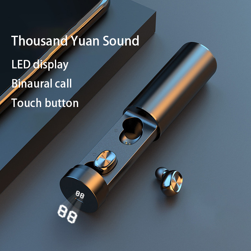 Wireless bluetooth headset binaural 5.0 small sports running universal stealth suitable for Apple Android vivoppo Huawei Univers