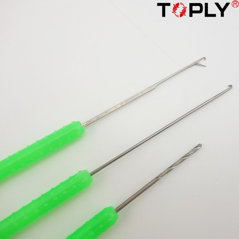 1Set Baiting Needle Set Carp Fishing Bait Tool Kit 5 Piece Hook Load Rig Knot Puller Fish Tackle Scissors