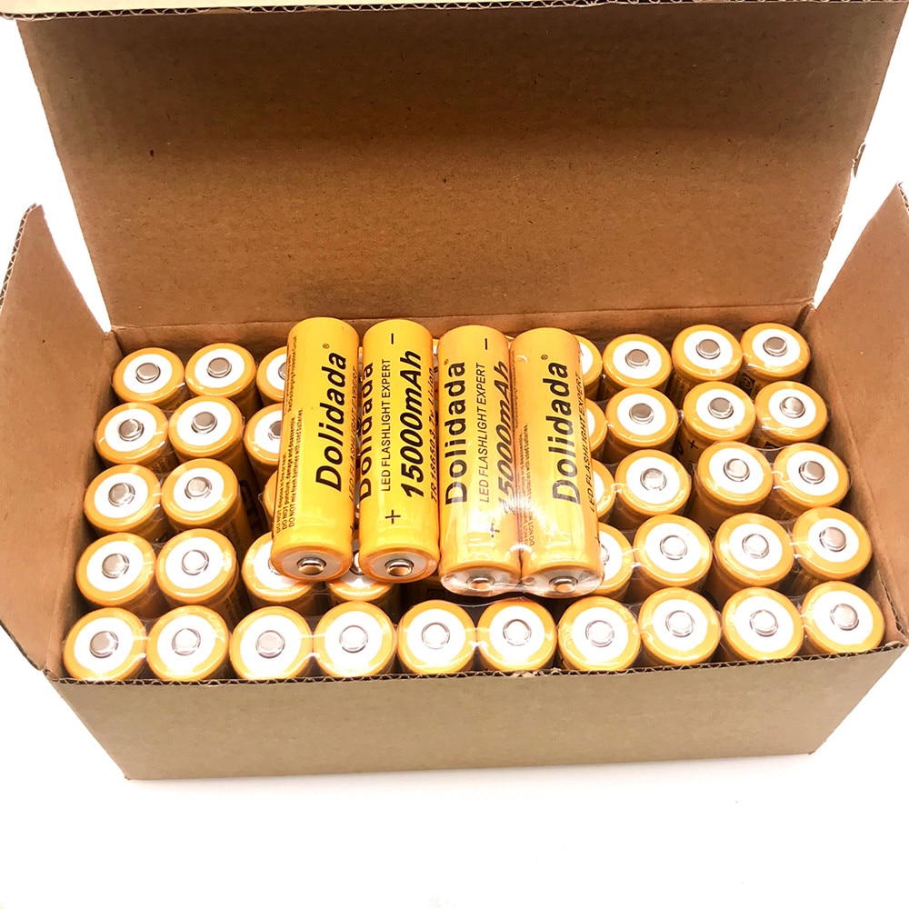 2-20PCS 18650 Li-Ion battery 15000mah rechargeable battery 3.7V for LED flashlight or electronic devices batteria
