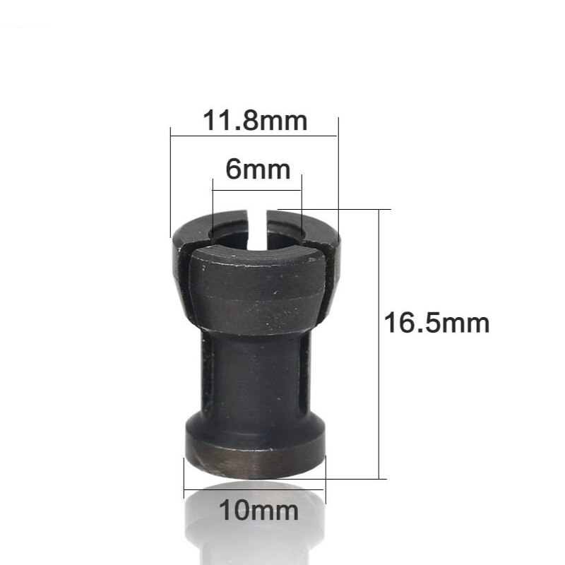 3Pcs High Precision Collet Chuck Set 6mm 6.35mm 8mm For Engraving Trimming Machine Electric Router