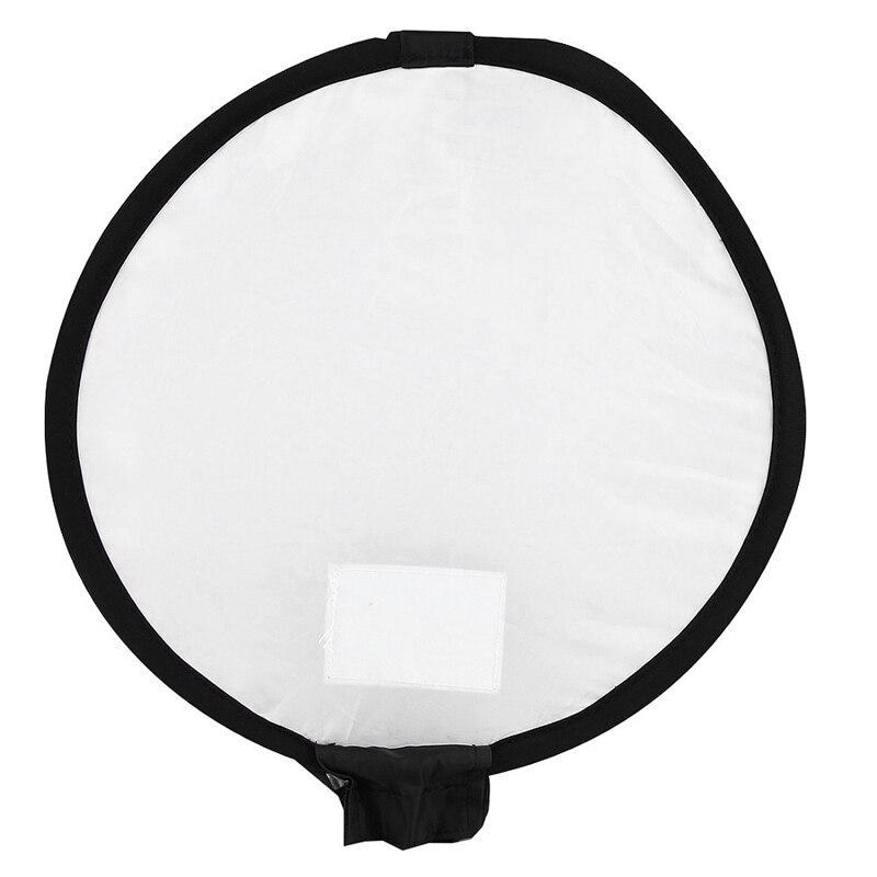 30cm Universal Round Style Flash Diffuser Folding Softbox Speedlight Softbox Without Flash Light Hole: Default Title