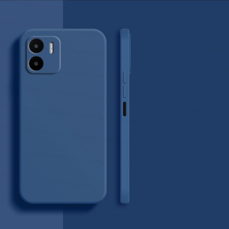 For Xiaomi Redmi A2 Case Xiaomi Redmi A1 A2 Plus Cover Luxury Shockproof TPU Liquid Silicone Phone Back Cover Xiaomi Redmi A2: Cotton Fabric / Blue