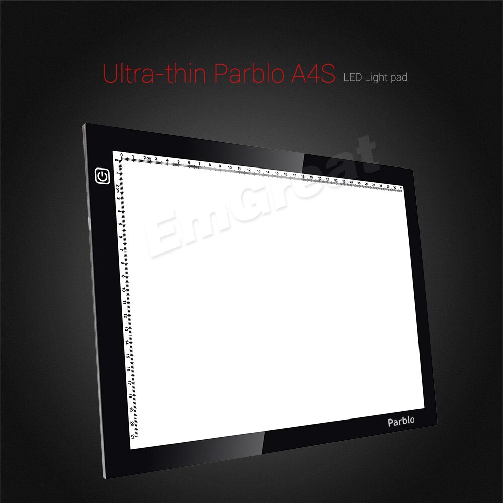 Parblo A4 Led Light Pad Copy Tracing Light Box Borad A4S Graphic Led Light Pad as Huion L4S + 3 in 1 Cleaning Kit )