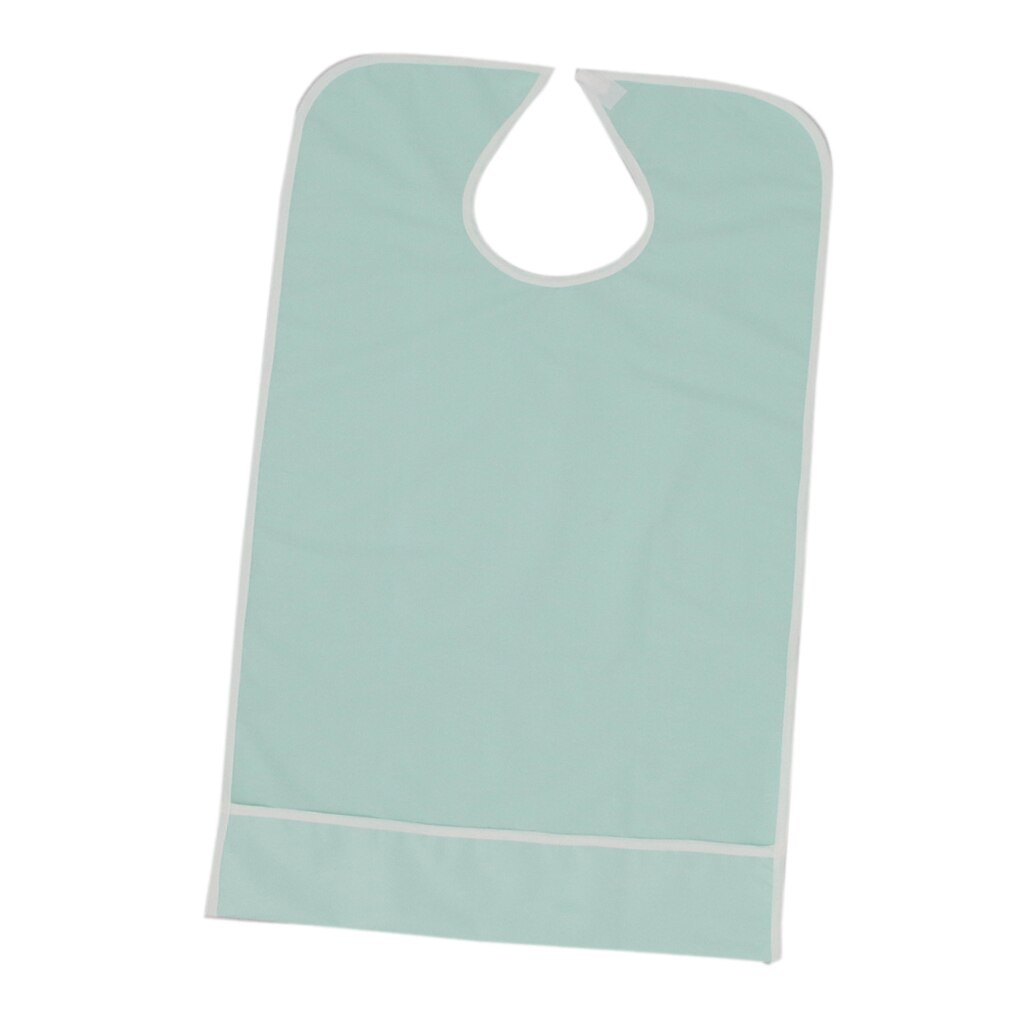Bavoir lavable en tissu pour adulte, protection pour personne âgée, handicap, tablier à manger