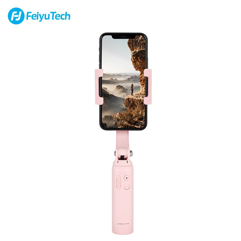 FeiyuTech Neue Vimble EINEM Einzigen Achse 18cm Erweiterbar Faltbare Smartphone Gimbal Stabilisator Selfie Stock für Iphone Samsung: Rosa