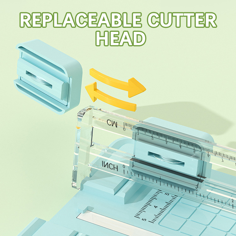 4 in 1 Multifunctional Paper Cutter Manual Paper Trimmer Craft Paper Cutter with 4 Style Scrapbooking Tool