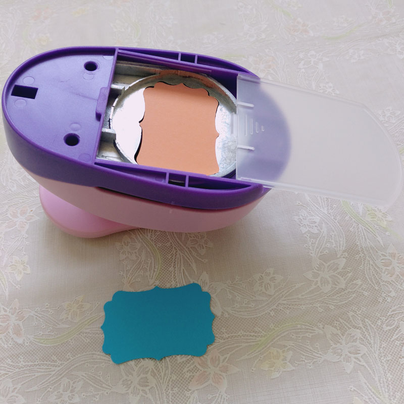 1.5 ''Diy Papier Tag Kaart Cutter Scrapbook Shaper Grote-Schaal Embossing Apparaat Perforator Kids Handgemaakte Craft embossers