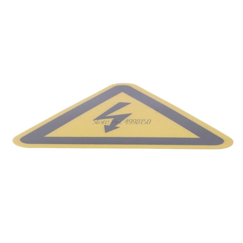 Etiquetas adhesivas de advertencia, aviso de peligro de choque eléctrico, seguridad de 25mm, 50mm, 100cm, PVC, resistente al agua,